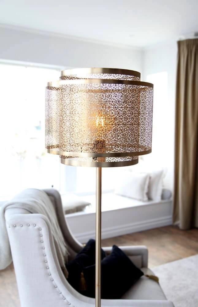 Standing lamp Hermine matt brass By Rydéns 7391741001801