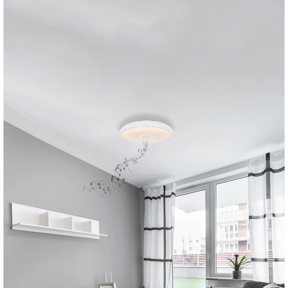 White ceiling light Raffy Ø 28cm Globo 9007371421848