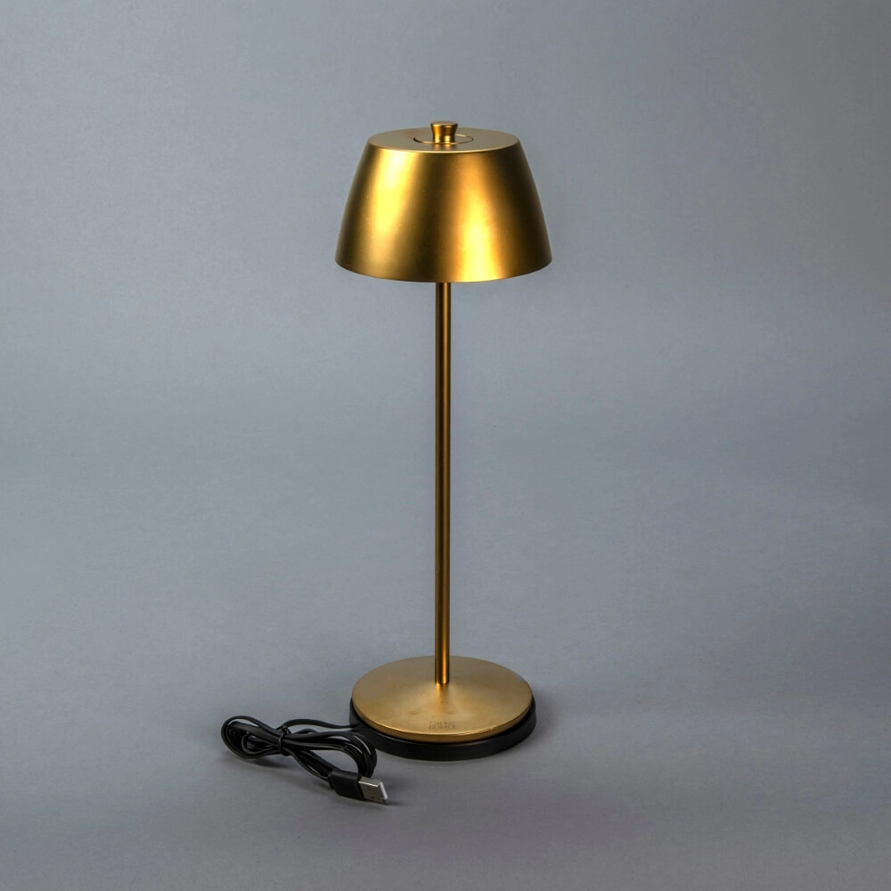 Rechargeable table lamp Eze gold KonstSmide 7318308408019