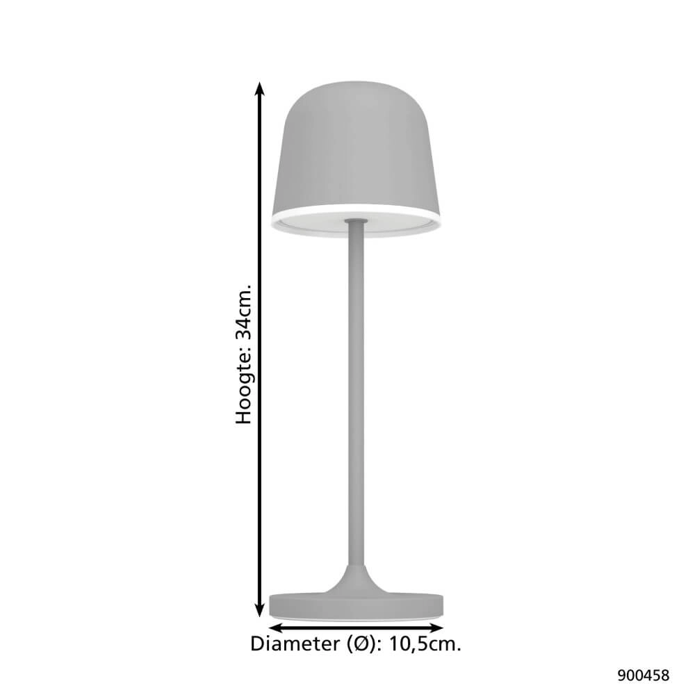 Rechargeable outdoor lamp Mannera gray Eglo 9008606243976