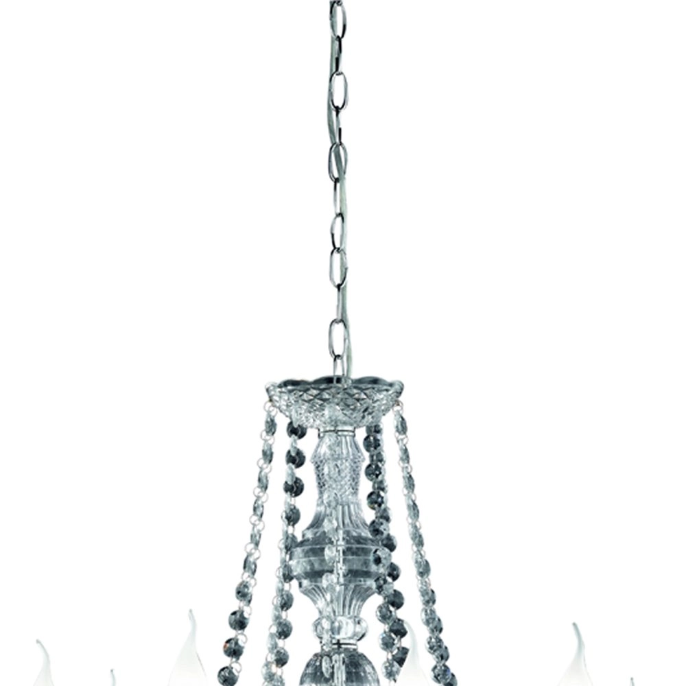 Chandelier Luster Crystal 77cm 10-light with crystal Trio 4017807138825