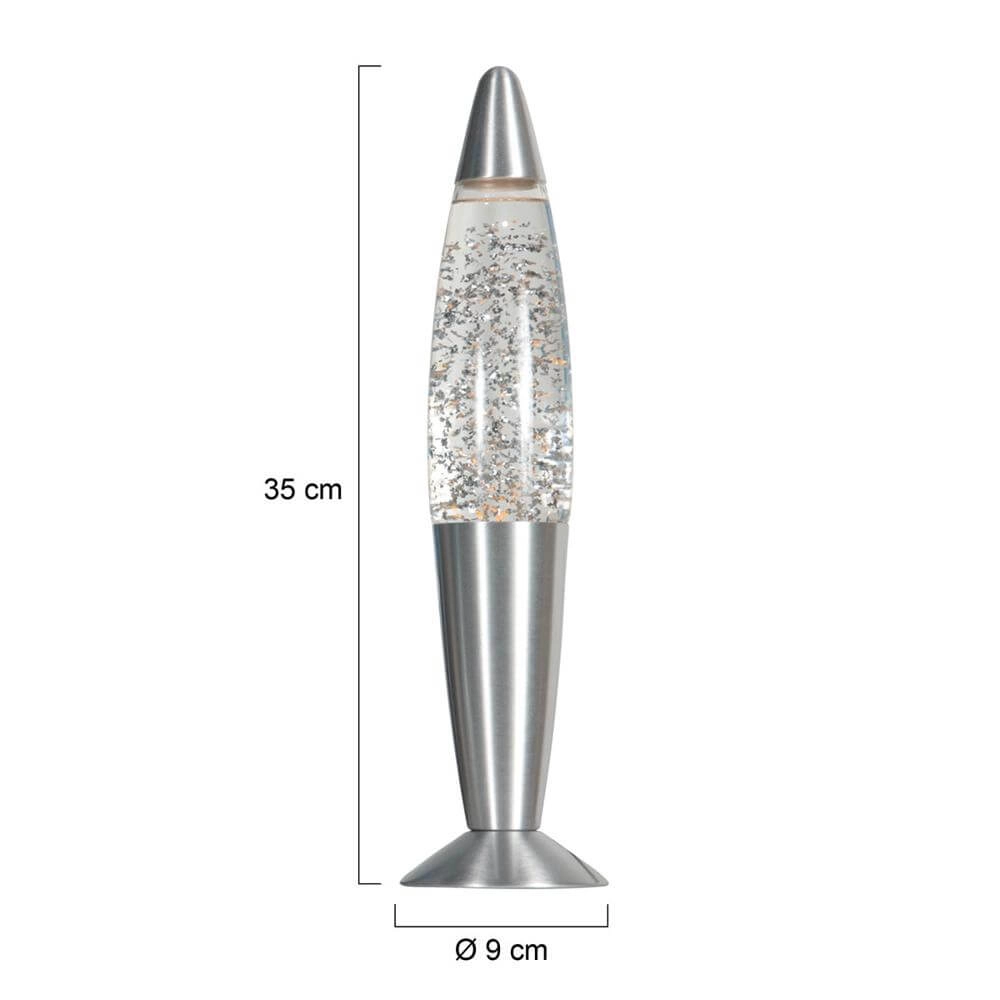 Lava lamp Volcan silver grey Steinhauer 8712746177640