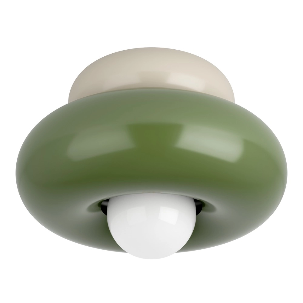 Design ceiling lamp Torchiarolo sand brown with green