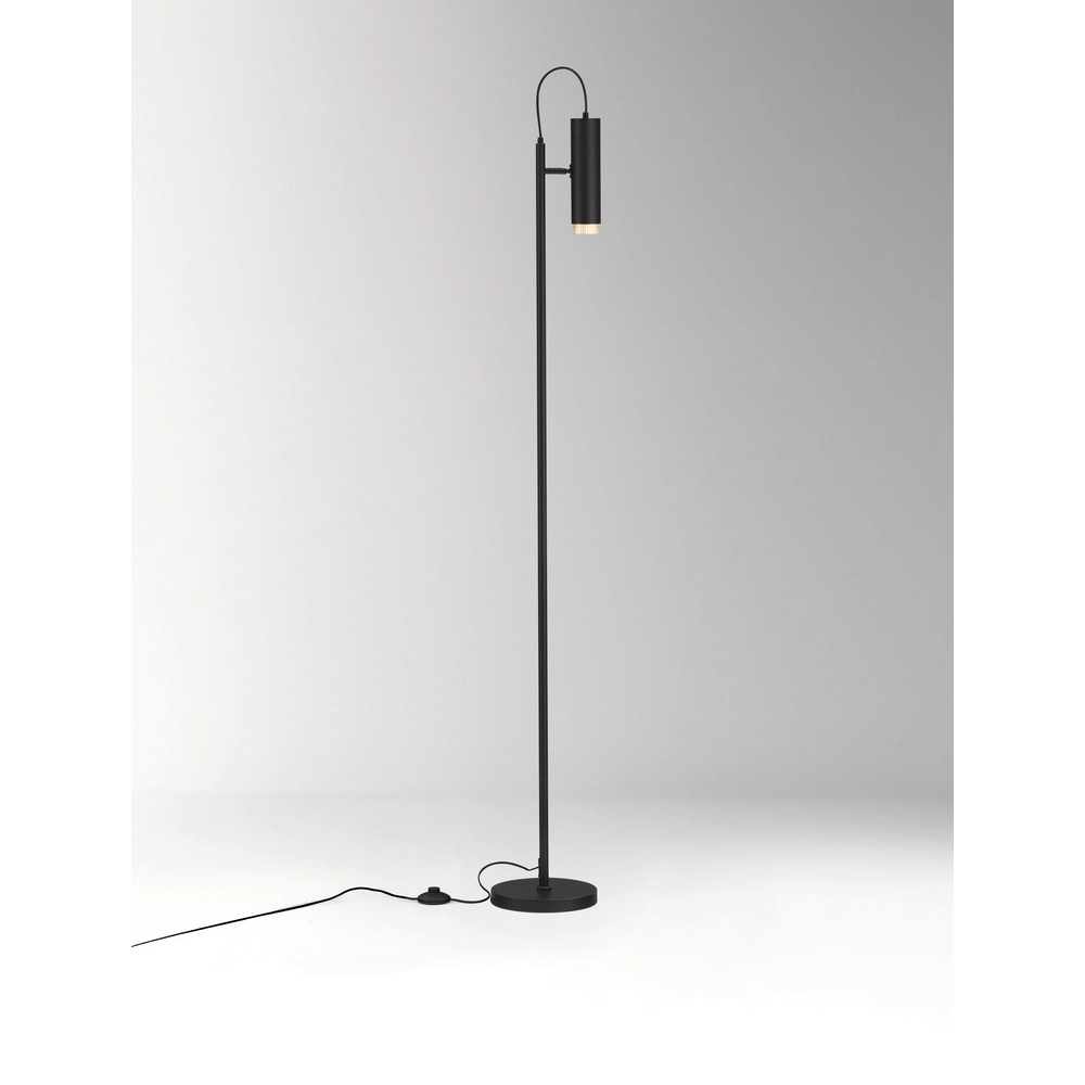 Reading lamp Nessi black with gold Lyora 5212017475220