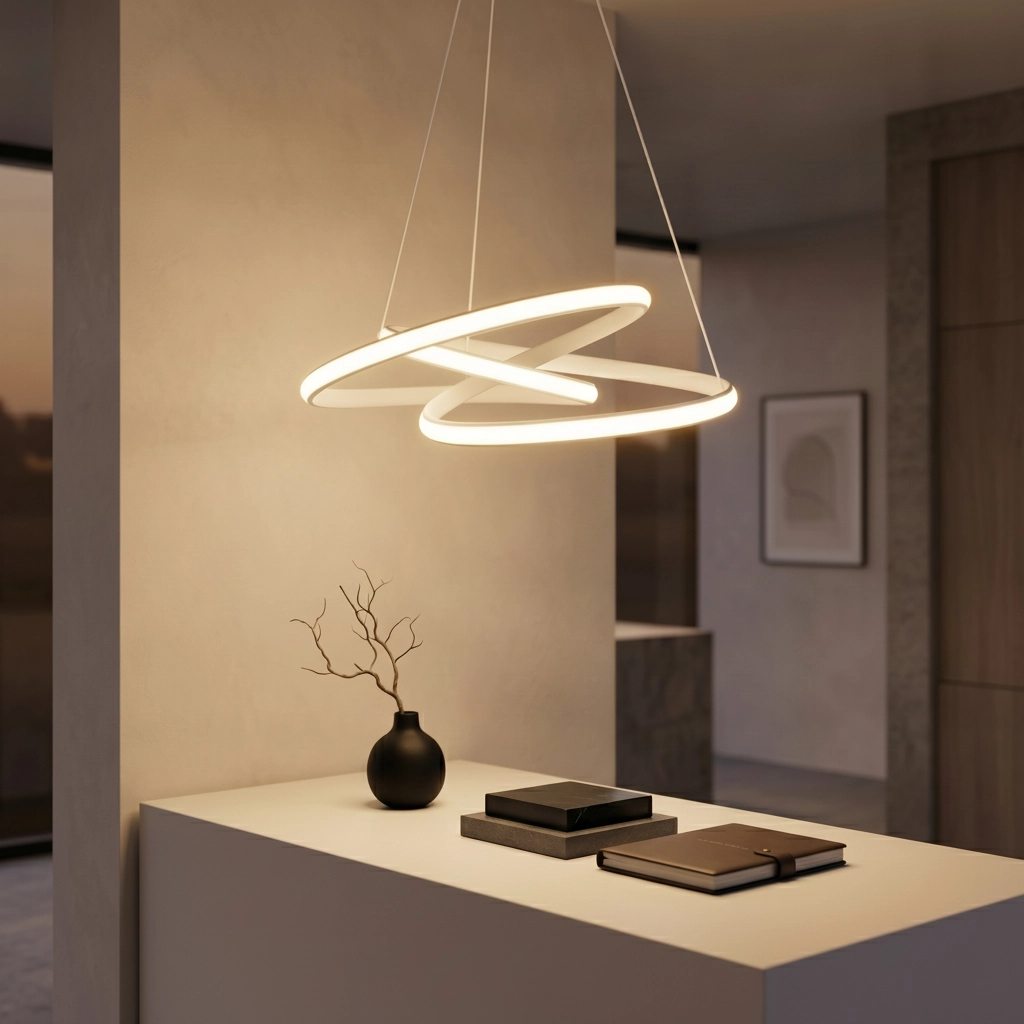 Design pendant lamp Menton white