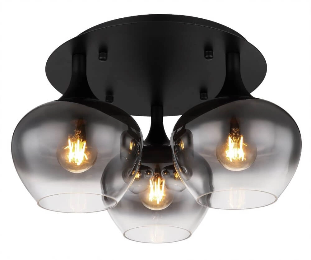 Design ceiling lamp Maxy black 3-lights