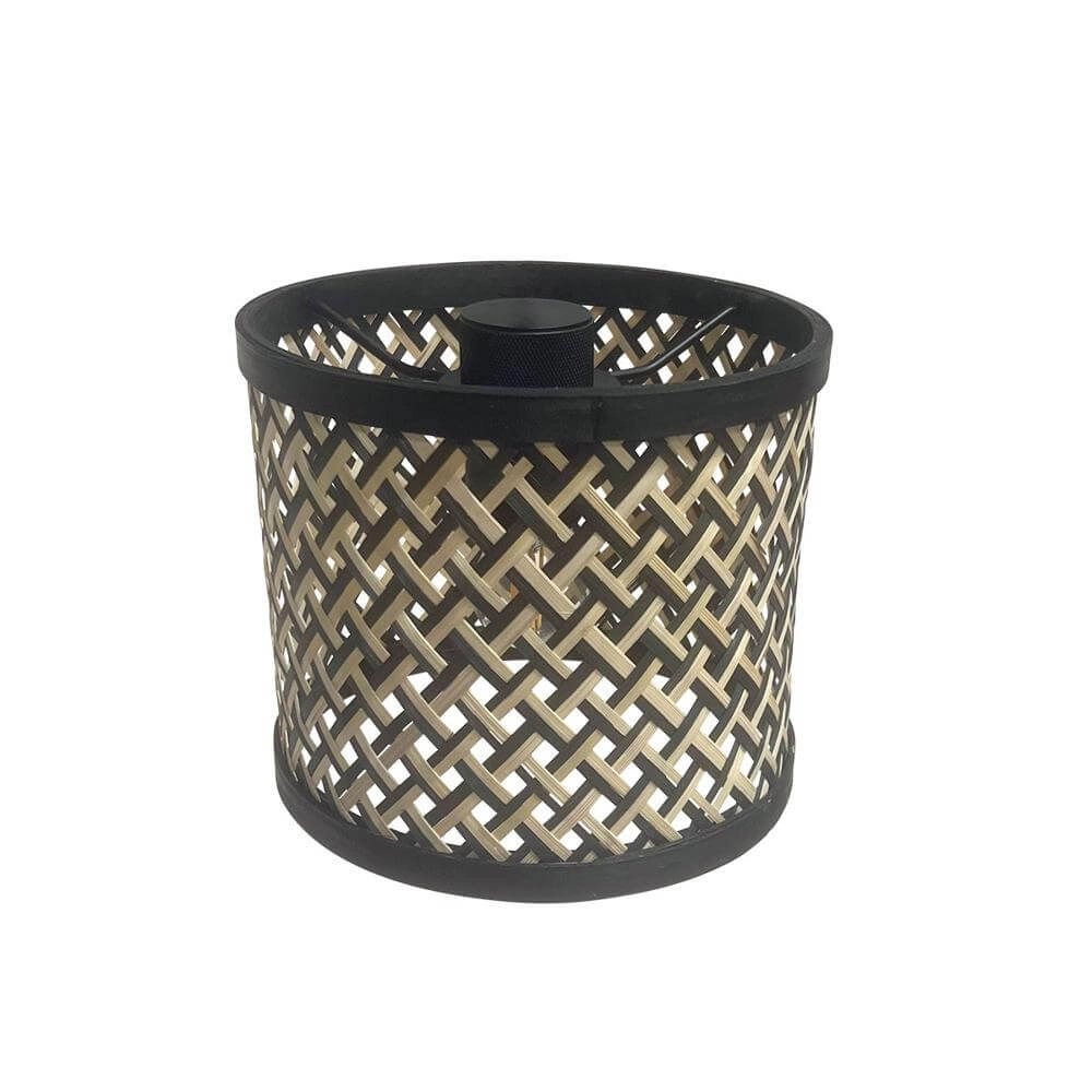 Table lamp Stang black with bamboo shade Steinhauer 8712746172065
