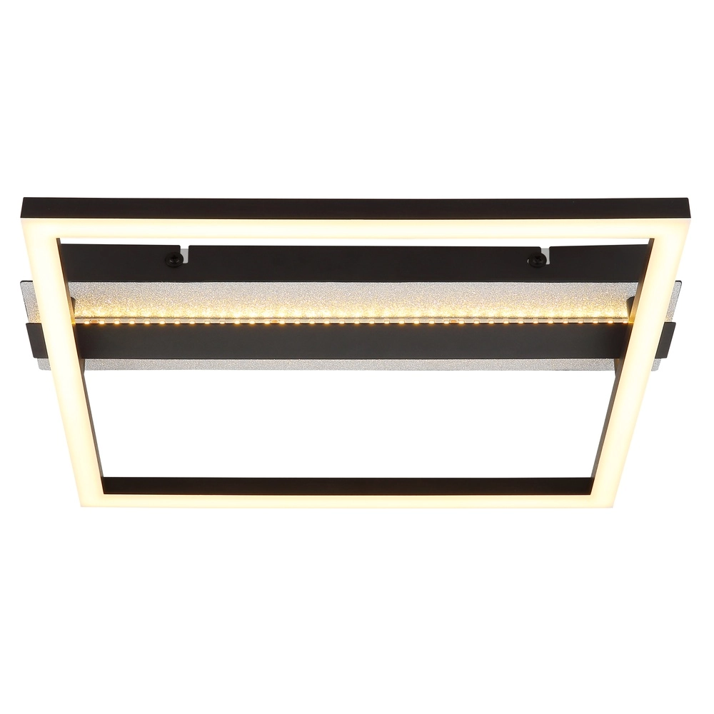 Square ceiling lamp Estrada Black Globo 9007371586714