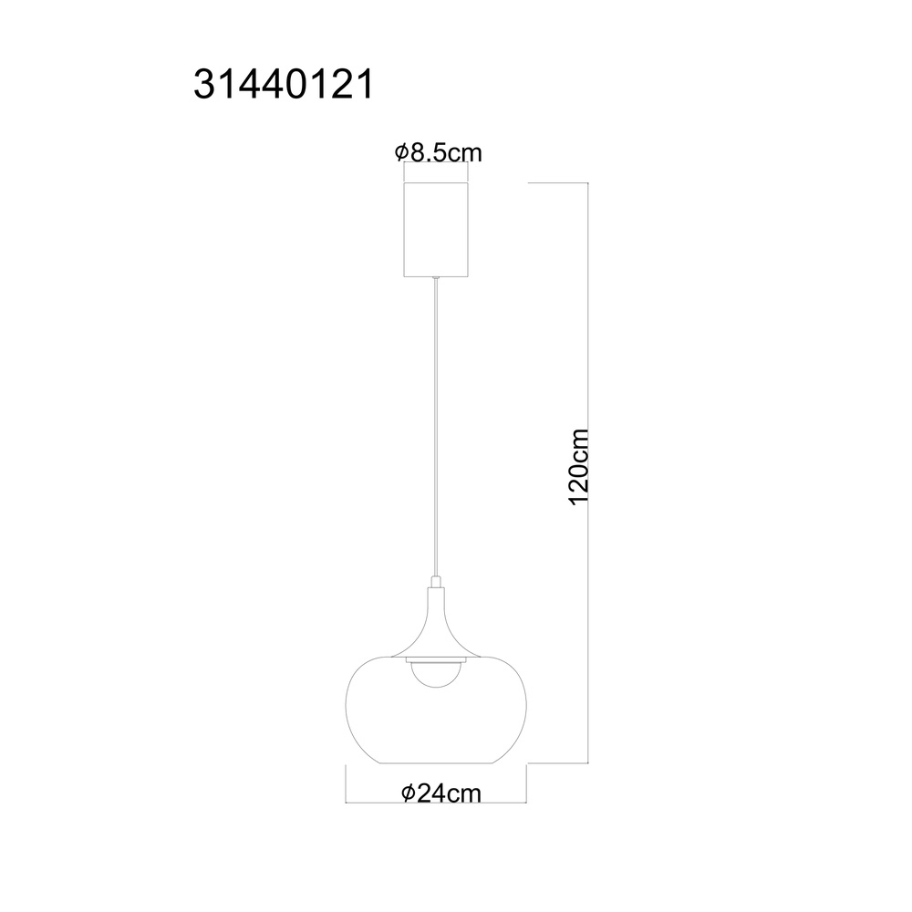 Design pendant lamp Lui nickel Globo 9007371586592
