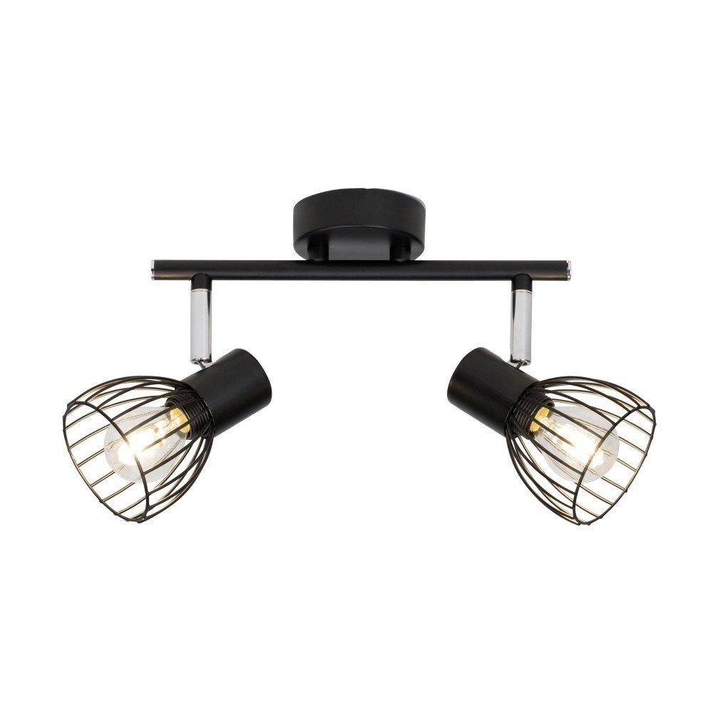 Black surface-mounted spotlight Blacky