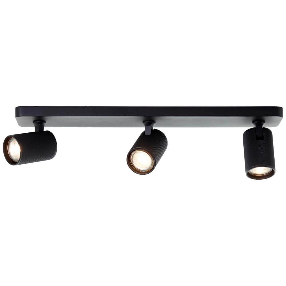 3-light surface-mounted spotlight Marty black Brilliant 4004353424403