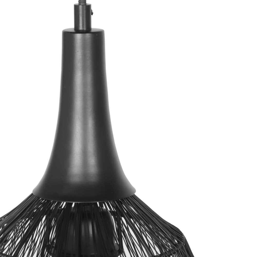 Round pendant lamp Soraya Ø 26cm - black Trio 4017807617474