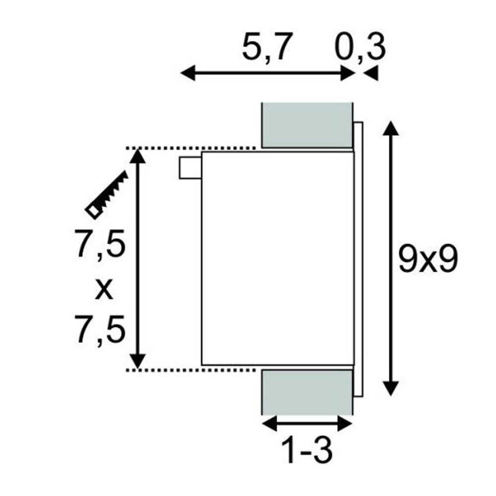 Recessed light Frame Basic white SLV 4024163138109