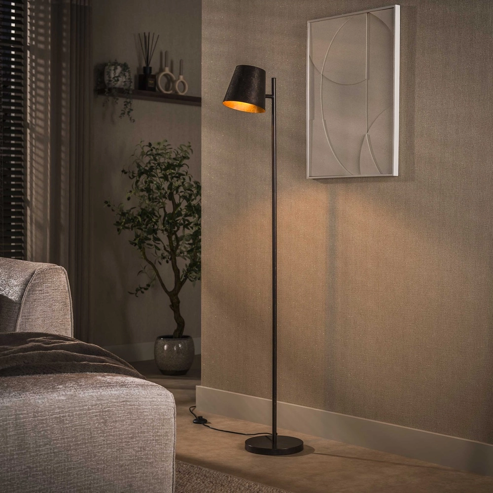 Metal Floor Lamp Flex 157cm - Urban Brown