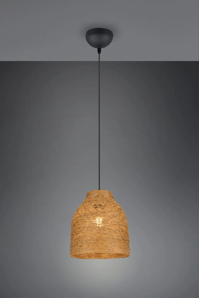 Paper pendant lamp Joeline Ø 25cm Trio 4017807637250