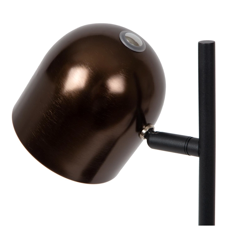 Rechargeable table lamp Skanska Rech coffee brown Lucide 5411212032140