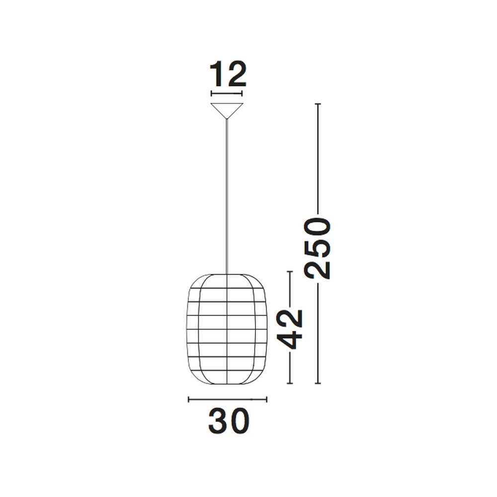 Rattan pendant lamp Melody Ø 30cm Lyora 5212017416599