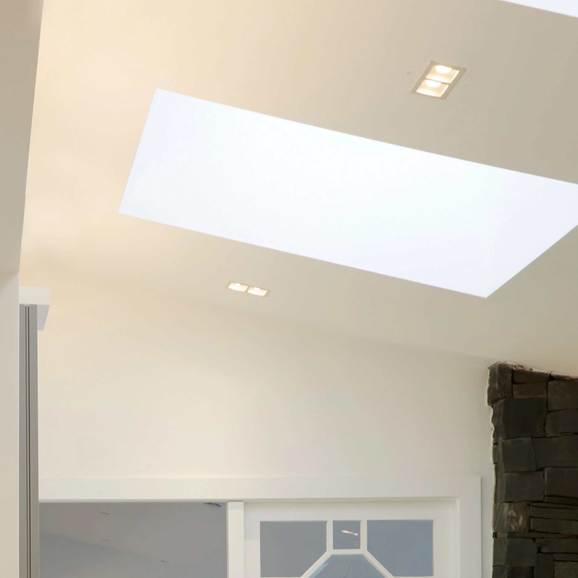 Rectangular recessed spotlight Grid 2-light white Lyora 5053423307176