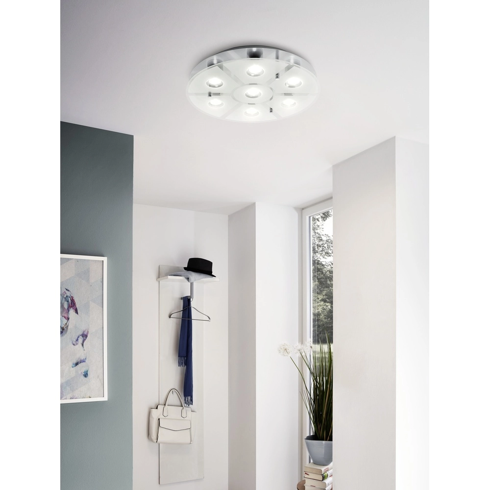 Ceiling lamp Cabo-Sd round nickel Eglo 9002759753436