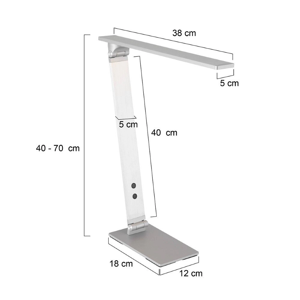 Desk lamp Serenade LED gray Steinhauer 8712746132649