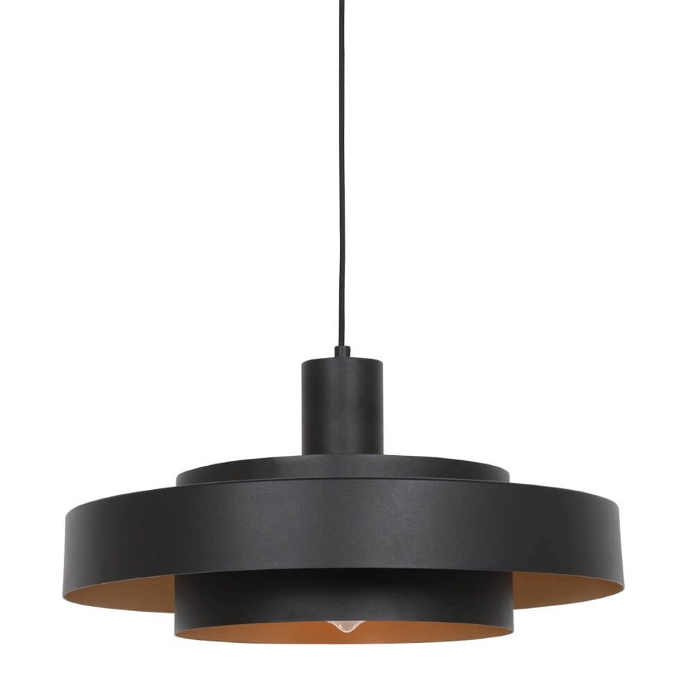 Black pendant lamp Flinter Ø 50cm