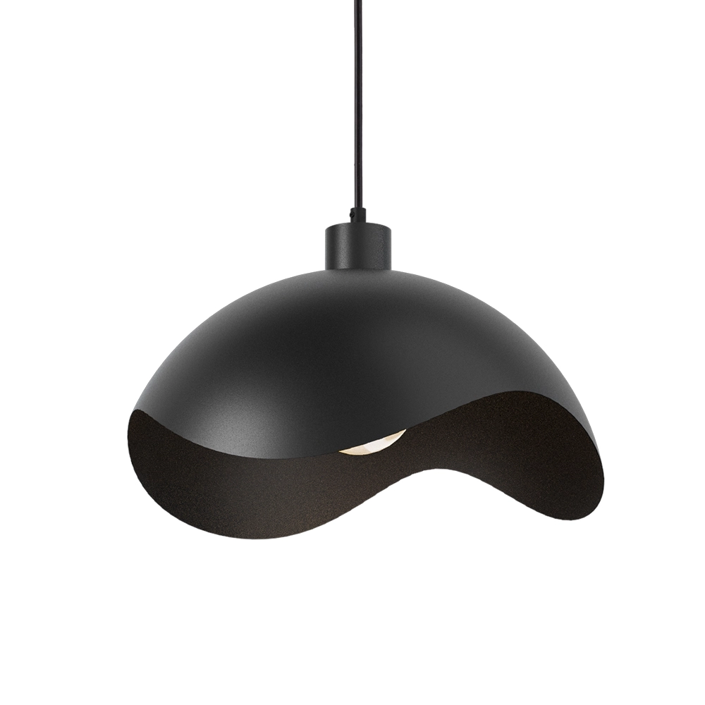 Design pendant lamp Volta Ø40cm - wavy - black Masterlight 8718121395586