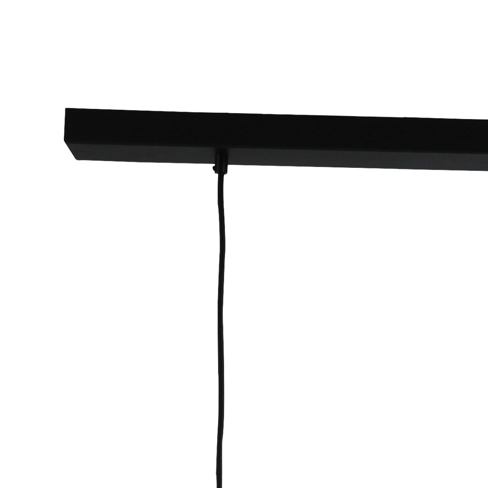 Dining room hanging lamp Lett ll 3-light black with smoke glass Masterlight 8718121181257