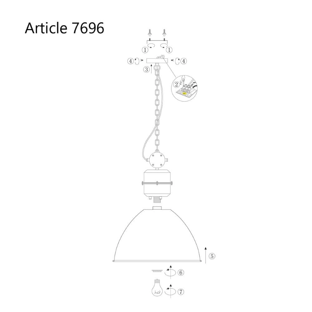 Pendant lamp Frisk Steinhauer 8712746102789
