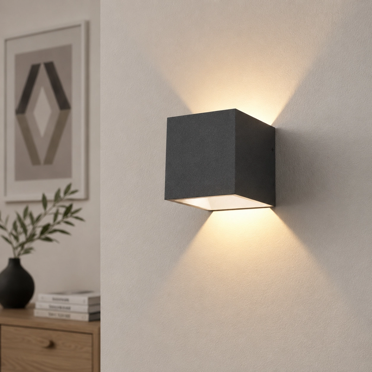 Anthracite wall spot Cube