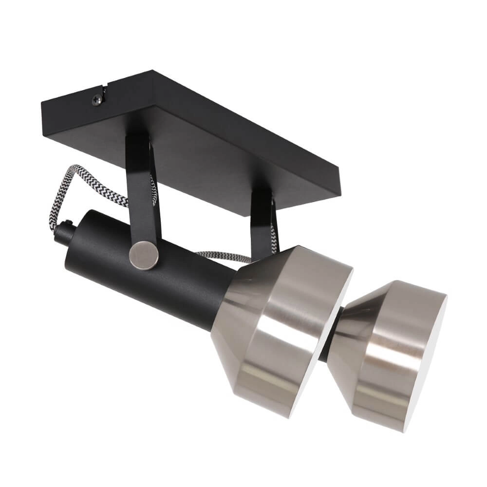 Double ceiling lamp Acier