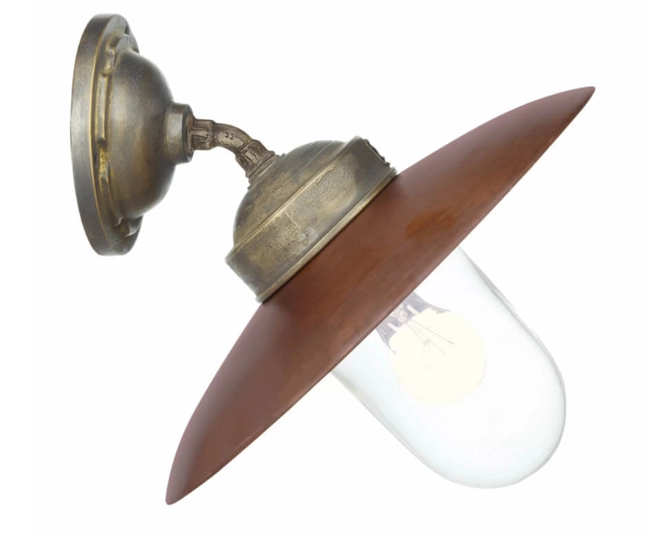 Copper wall lamp Landes