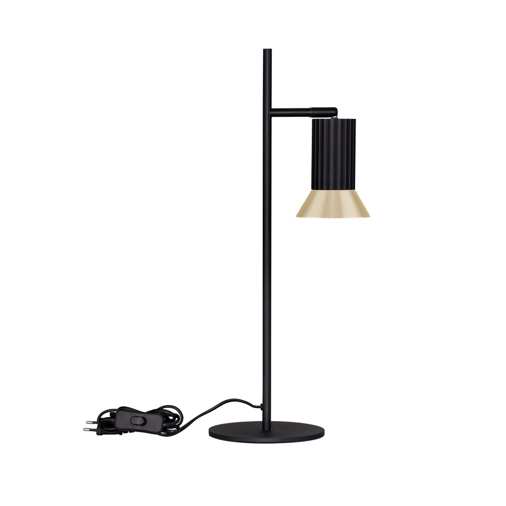Design table lamp Luvia black with gold Lyora 5212017475596