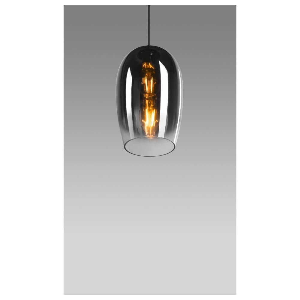Glass pendant lamp Pantilo smoke glass - Ø 18cm SLV 4024163266420