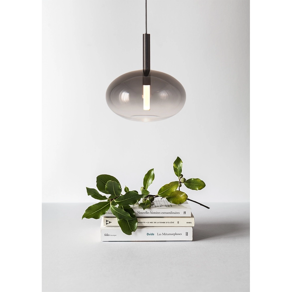 Pendant lamp Ø 24cm Lido Onion with smoke-fading glass Masterlight 8718121324715