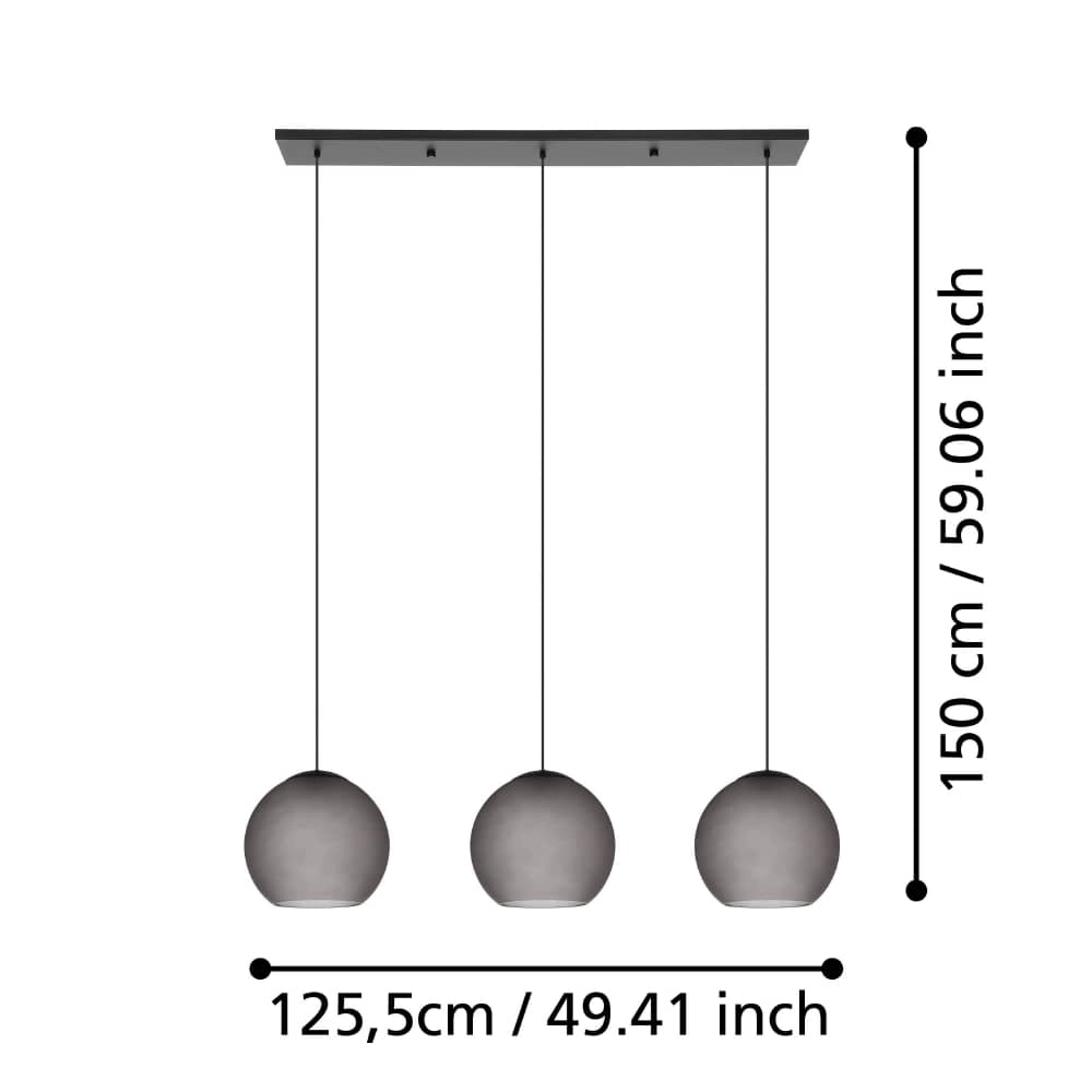 Dining room hanging lamp Arangona 126cm Stars of Light 9008606240975