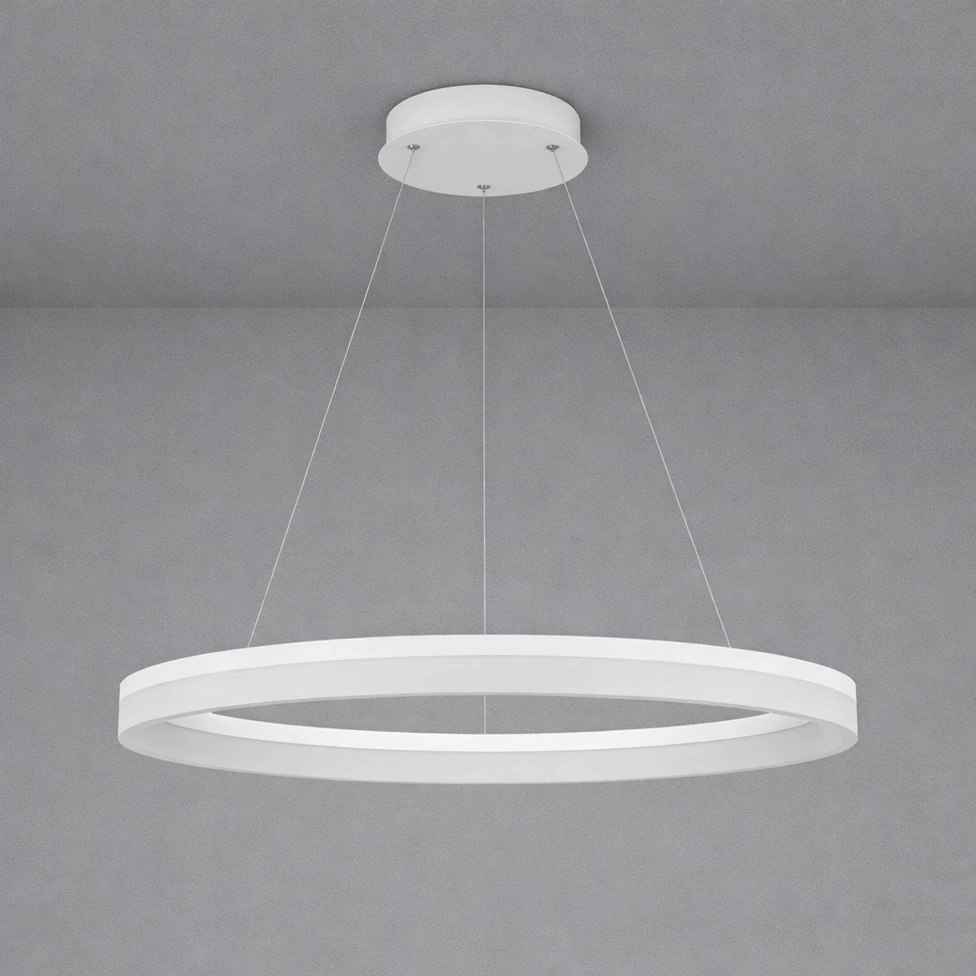 Sleek pendant lamp Ara Ø 100cm white Lyora 5053423307213