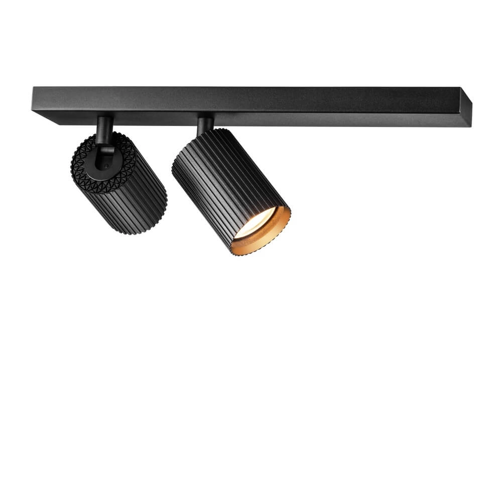 Ceiling spotlight Onis 2-light - black Lyora 4255805302330