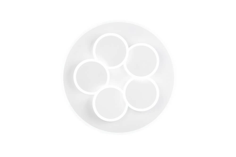 Modern ceiling lamp Mandala white Ø 48cm Trio 4017807614077