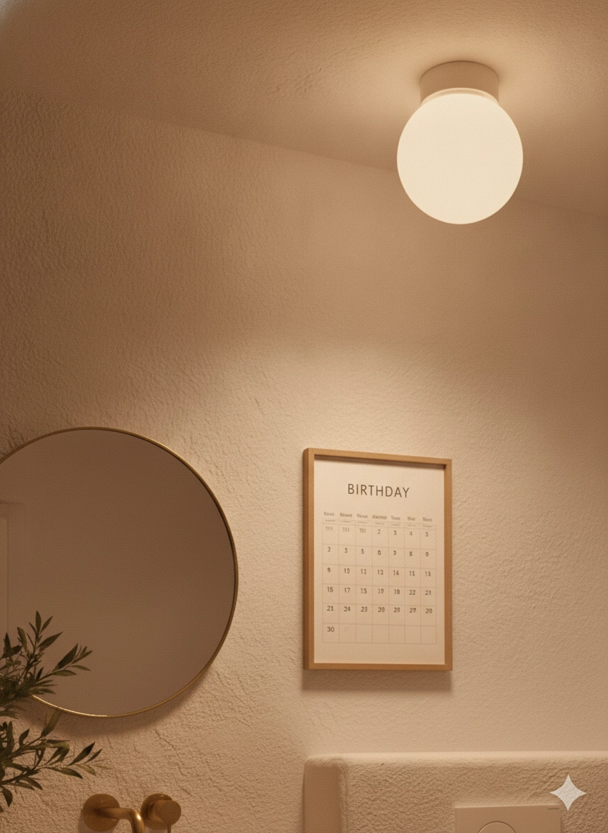 White ceiling lamp Bolita bulb Ø 30cm