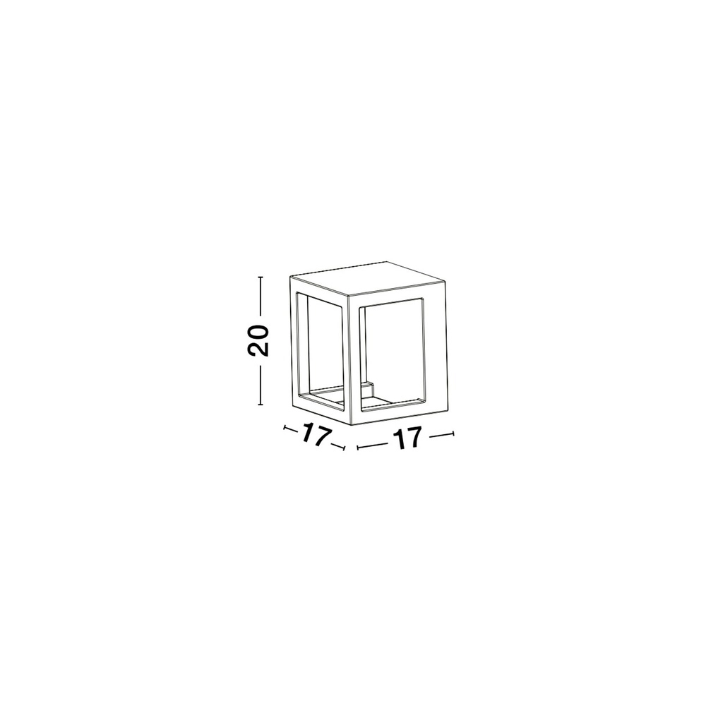 Square wall lamp Bev Lyora 5212017440464