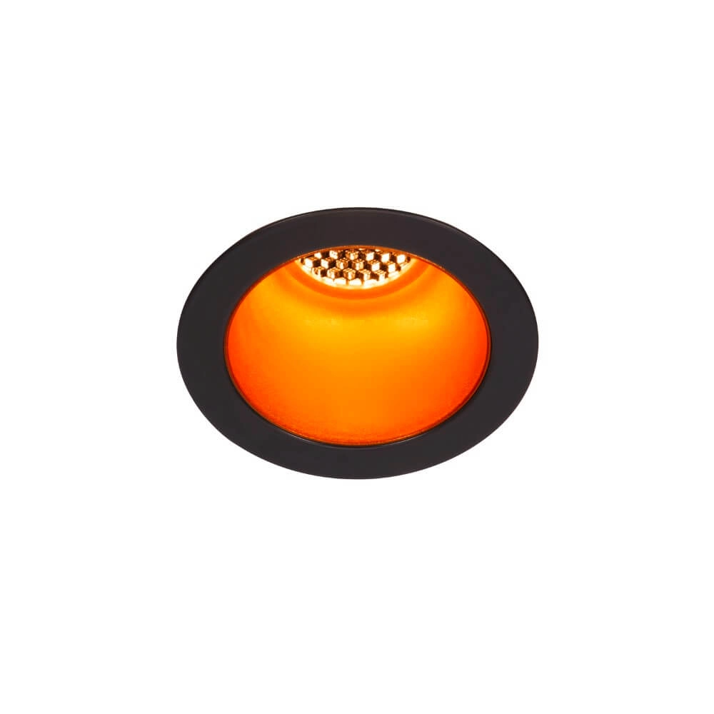 Led recessed spotlight Horn black with gold - deepened - 3000K SLV 4024163228190