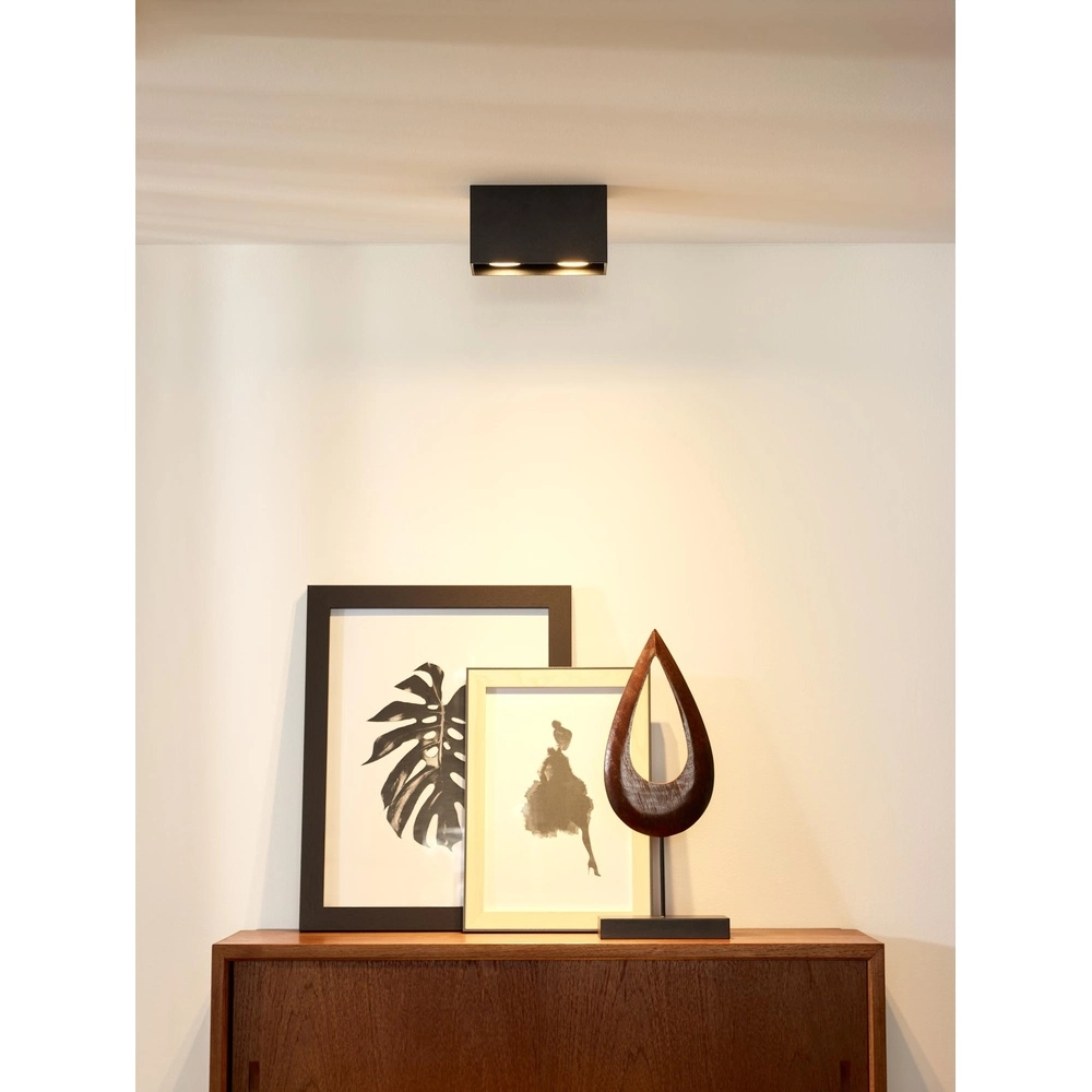 Ceiling spotlight Bodi 2-light black Lucide 5411212091628