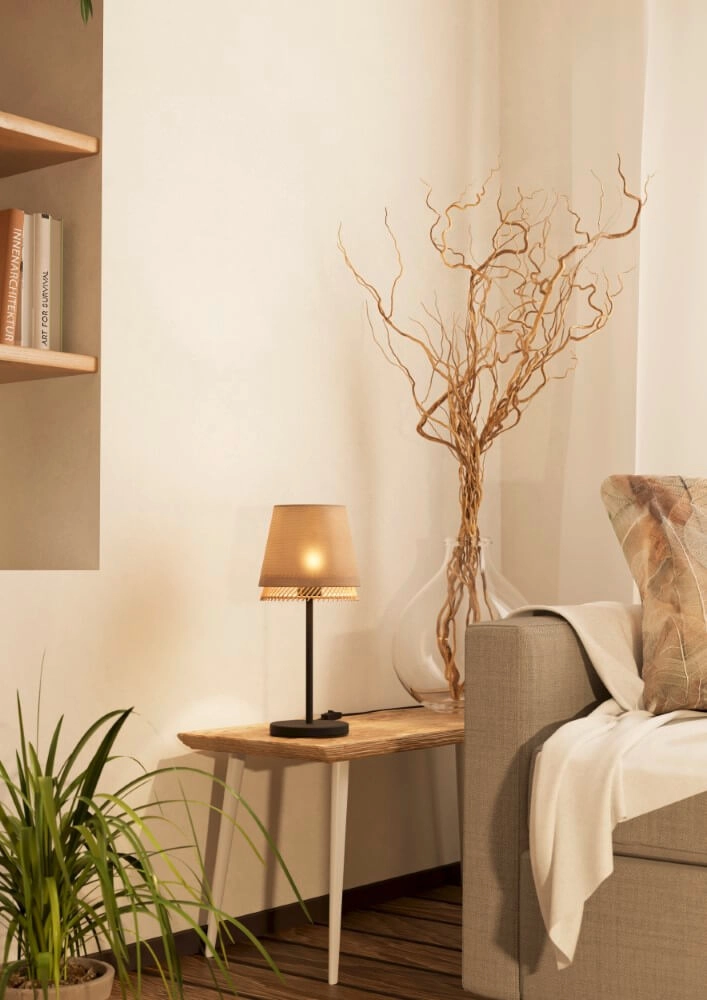 Table lamp Tabley linen with rattan Eglo 9002759439774
