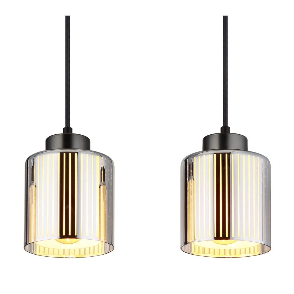 Design pendant lamp Felicia Gunmetal 4-lights Globo 9007371525966