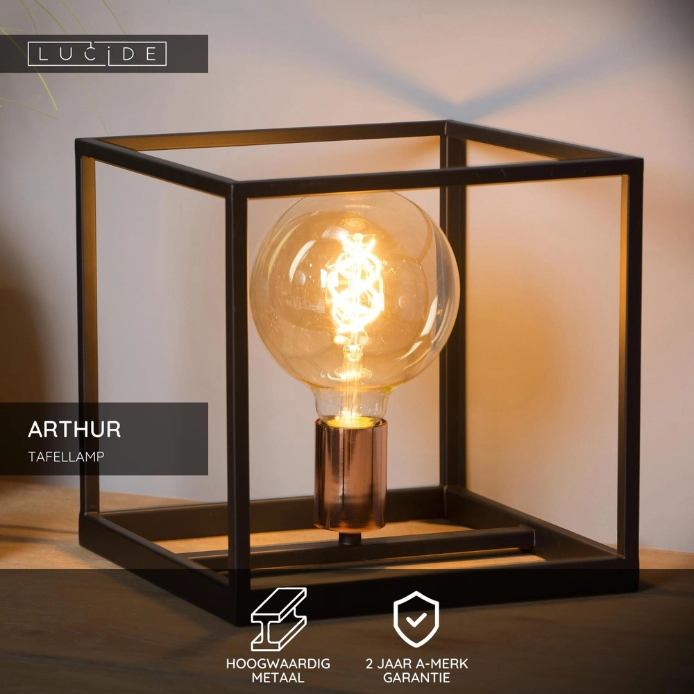 Table lamp Arthur Black Lucide 5411212082763