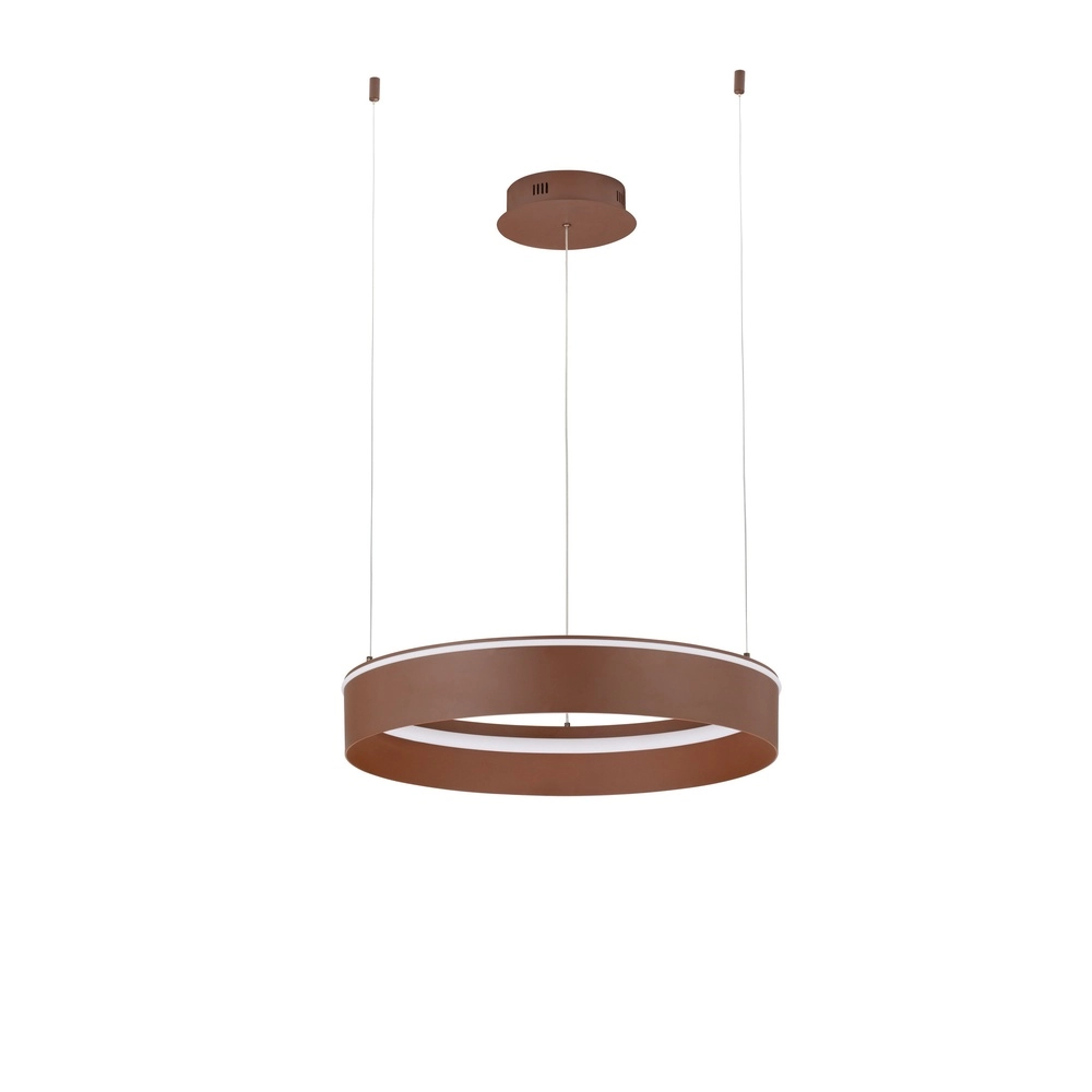 Modern pendant lamp Olivia brown Ø 60cm Lyora 5212017494245