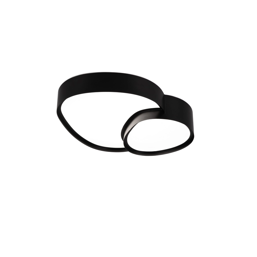 Organic ceiling light Rise 43.5cm black Trio 4017807600582