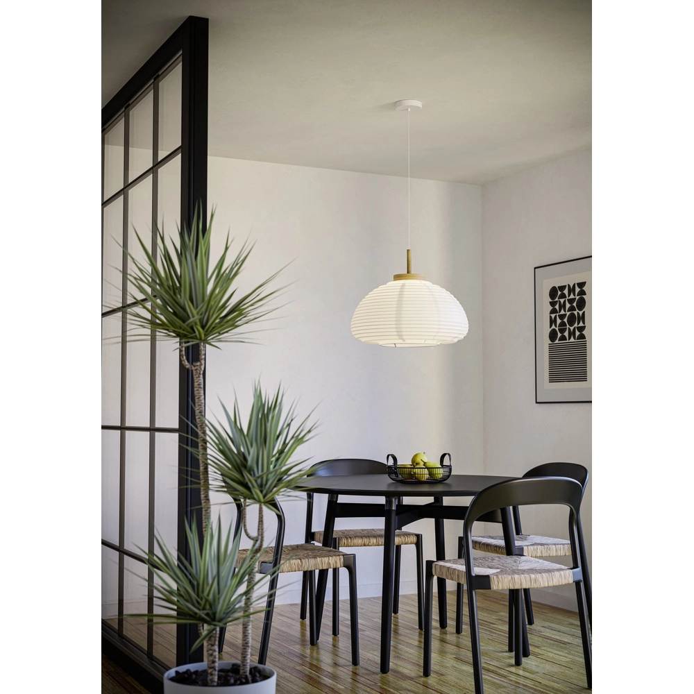 Pendant lamp Summerhill Ø 40cm - travel paper Eglo 9002759440640