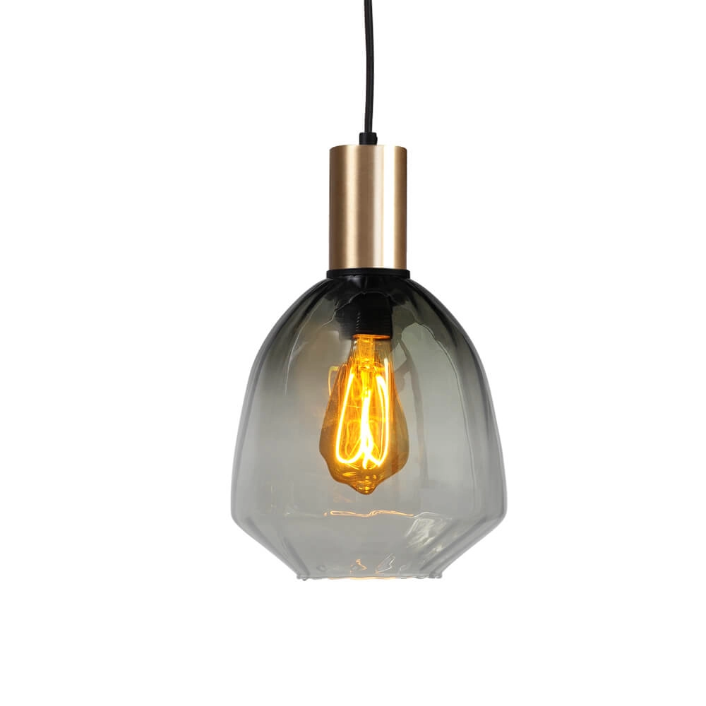 3-light hanging lamp - gold - Porto with Nicolette glasses Masterlight 8718121270081