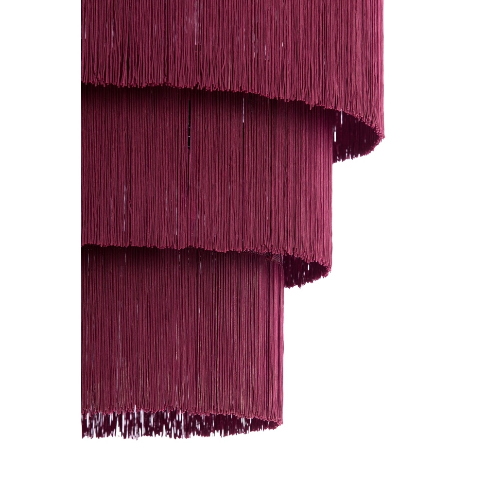 String pendant lamp Malaika Ø 45cm - dark purple Light & Living 8717807834036